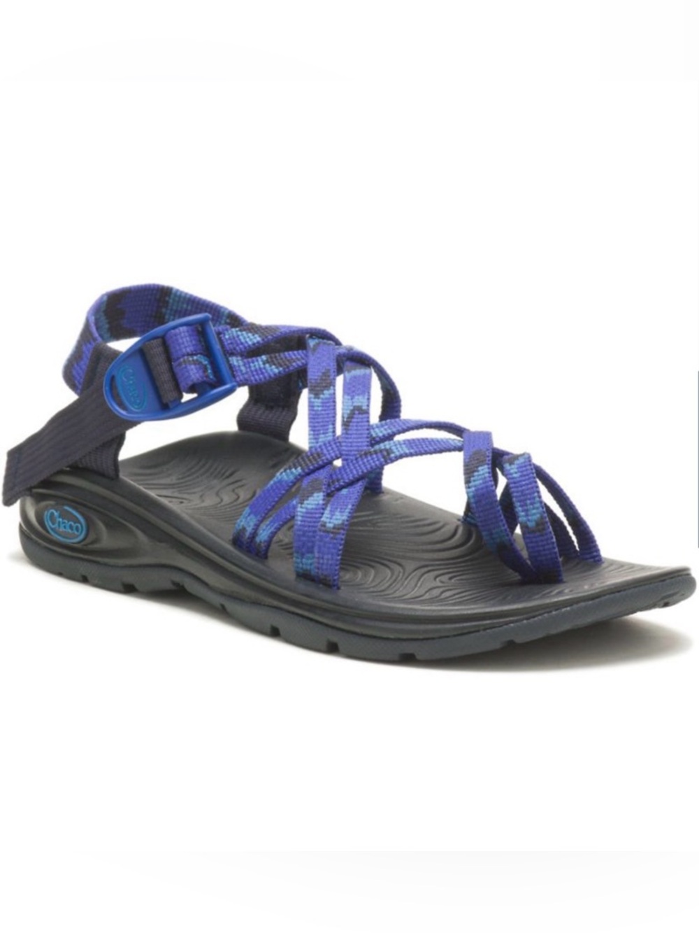Chaco Strappy Sport Sandal - Navy and Blue - Zvolv X2 - Women’s size 8